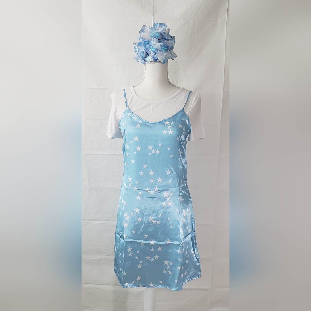 Stars print t-shirt dress